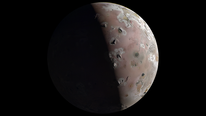 Image of Io acquired by JunoCam during Perijove 57.