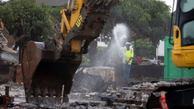 Lahaina fire cleanup