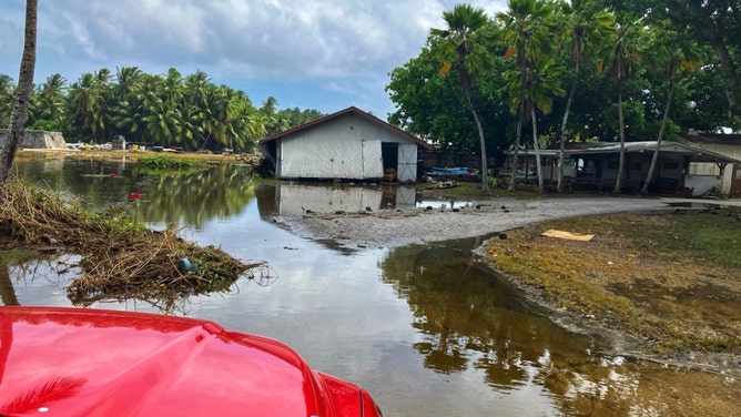 The Machine Maintenance Shop on Roi-Namur was flooded and rendered inoperable.