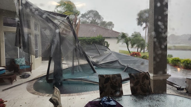 Wind damage around Tampa