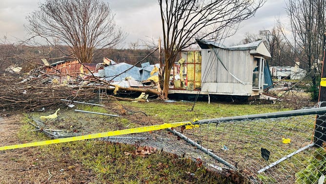 Storm damage in North Carolina