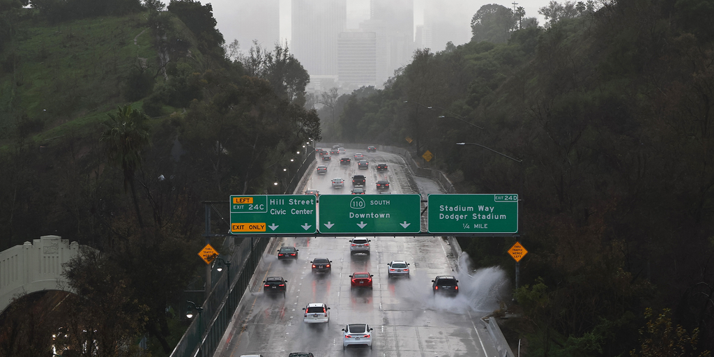 A fast-moving storm hits California a day after a deadly atmospheric river released