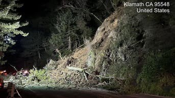 Watch: Rockslide crashes down onto California's busy US Highway 101