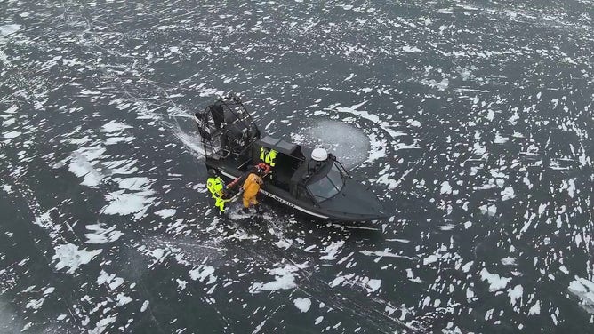 Rescue crews were sent to Little Bay de Noc, located one mile east of the Days River in to save an individual who had fallen through the ice while driving an all-terrain vehicle about 7:30 a.m. Tuesday in the Upper Peninsula of Michigan.