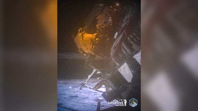 This image taken on February 27, 2024 when flight controllers commanded Odysseus to capture a new image using its narrow-field-of-view camera.