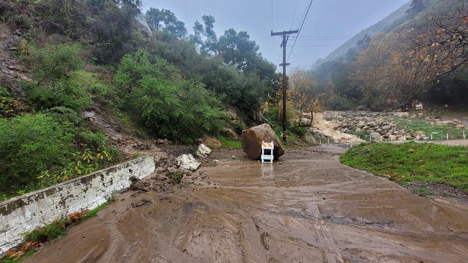 Flooding in Santa Barbara County on Feb. 19, 2024.