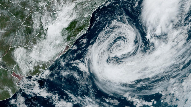 Tropical Storm Akara in the South Atlantic.