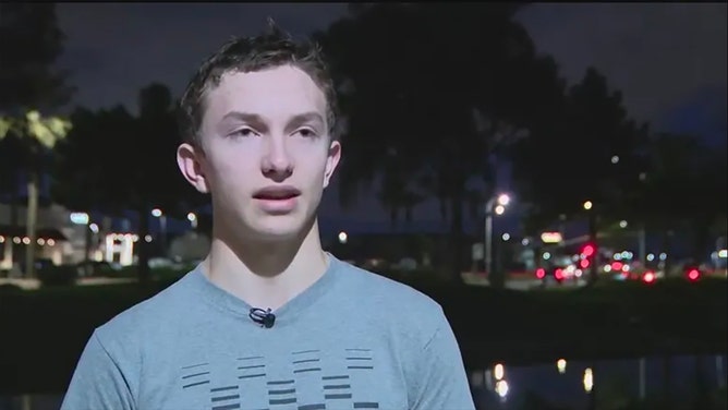 Ethan Cakmak jumped into a cold lake in Chandler to try and rescue a man who drove his SUV into the water on Wednesday.
