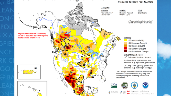 North America Drought Monitor