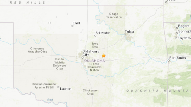 Earthquake epicenter map