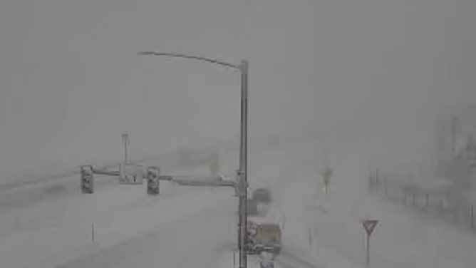 Near whiteout conditions along the I-70 corridor
