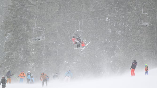 Skiers flock Palisades Tahoe in Olympic Valley, California
