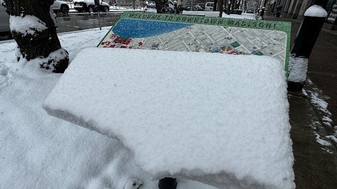 The beginning of spring has brought with it a snowy theme in Madison, Wisconsin, on Friday. The snowy weather has caused a difficult morning commute and travel complications for students trying to fly out for spring break.