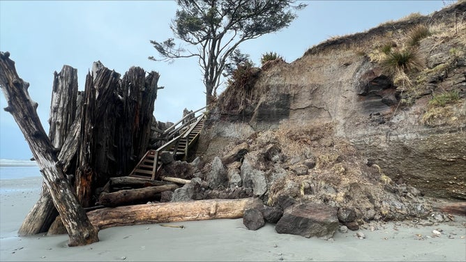 Erosion at Kalaloch, Washington.