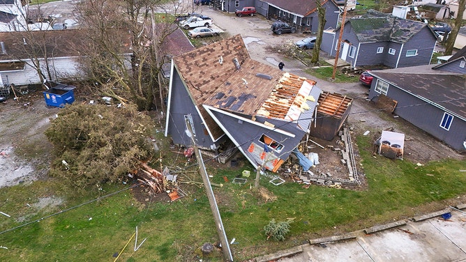 PHOTOS: Logan County tornado destruction as seen from the air