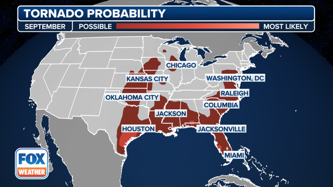 Here's Where Tornadoes Are Most Likely To Occur In Each Month 