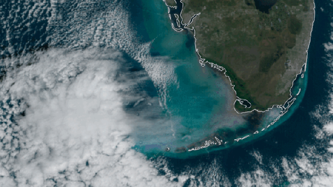 High above the Gulf of Mexico and just off the coast of Florida, NASA's Terra satellite recently captured a striking image of the sky, revealing some odd clouds that have puzzled scientists for decades.
