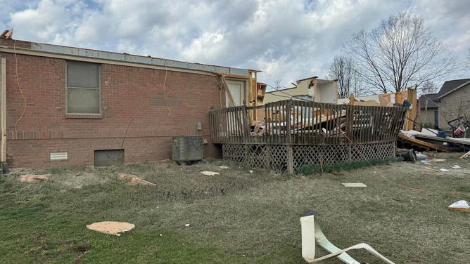 Reported tornado damage in Southern Indiana