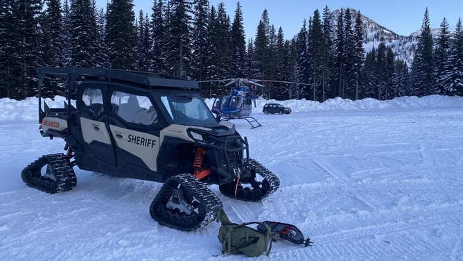 First responders at Gunsight Mountain.