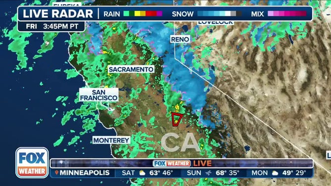 Tornado Warning issued for counties in central California