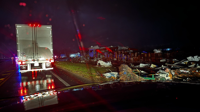 Tornado damage in Indian Lakes, Ohio