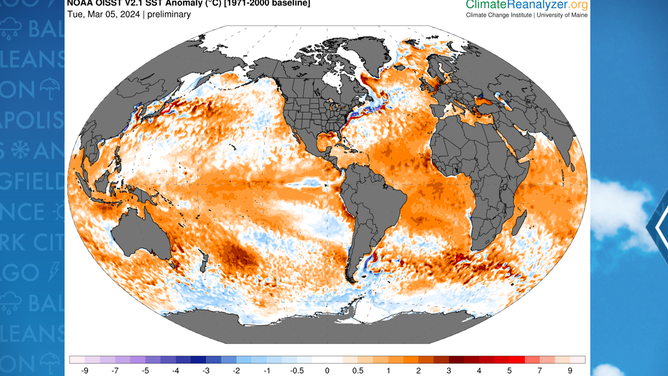 Water temperatures in the North Atlantic remain at record levels