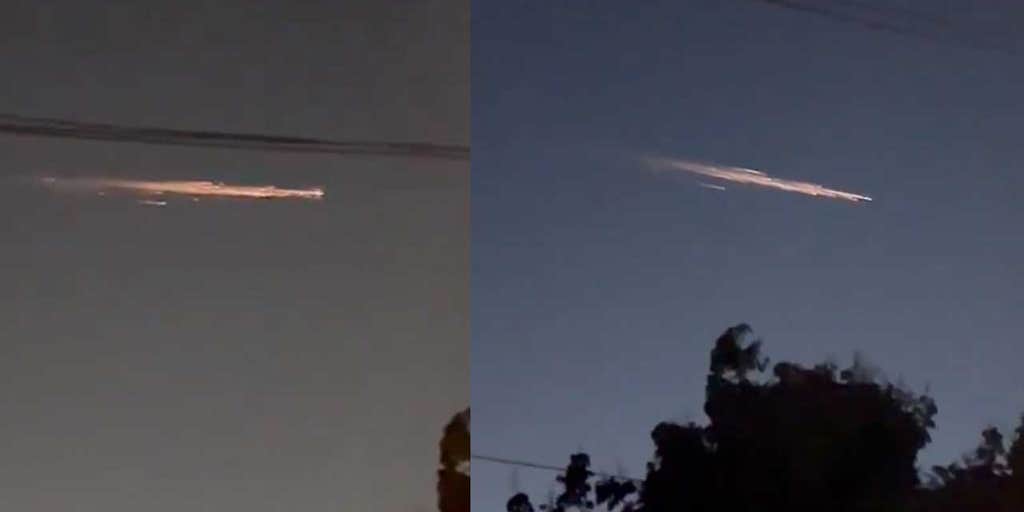 Rocket Debris Creates Fireball Across Southern California Sky 