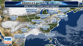 Total solar eclipse live tracker: Cloud forecasts for cities, states in path of totality