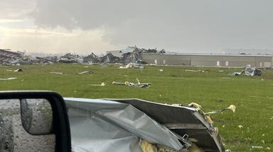 Omaha airport takes significant damage from strong tornado