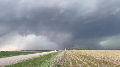 Tornado injures 2 in Kansas as dangerous storms raced across Midwest on Tuesday