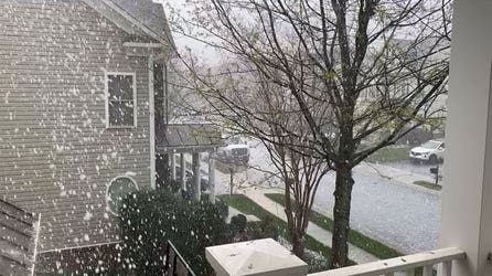 Golf ball-sized hail, toppled trees reported in Virginia as storms pound mid-Atlantic