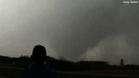 Tornado injures 2 in Kansas as dangerous storms race across Midwest