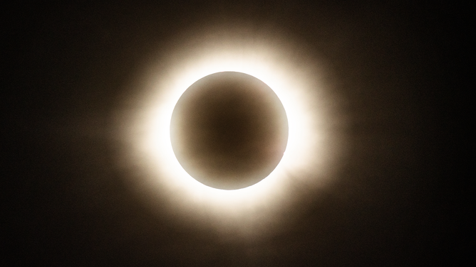 MAZATLAN, MEXICO - APRIL 08: The sun disappears behind the moon during the Great North American Eclipse on April 08, 2024 in Mazatlan, Mexico. Millions of people have flocked to areas across North America that are in the "path of totality" in order to experience a total solar eclipse. During the event, the moon will pass in between the sun and the Earth, appearing to block the sun. (Photo by Hector Vivas/Getty Images)