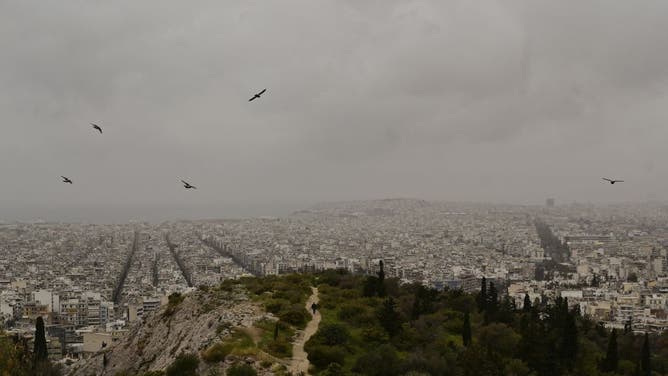 Greece Saharan dust