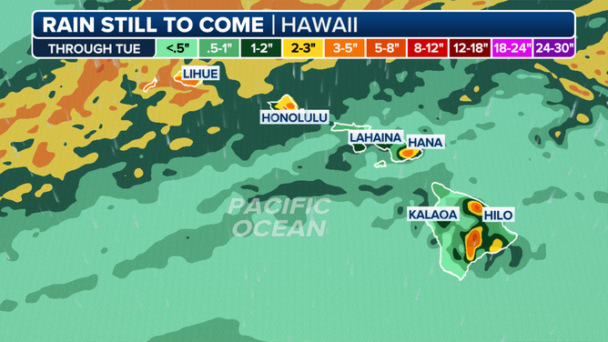 Hawaii Rain Forecast