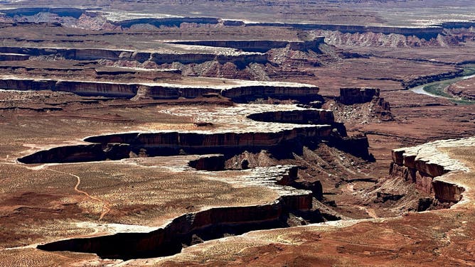 The landscape of Canyonlands National Park in Moab, Utah, is seen in April 2024.
