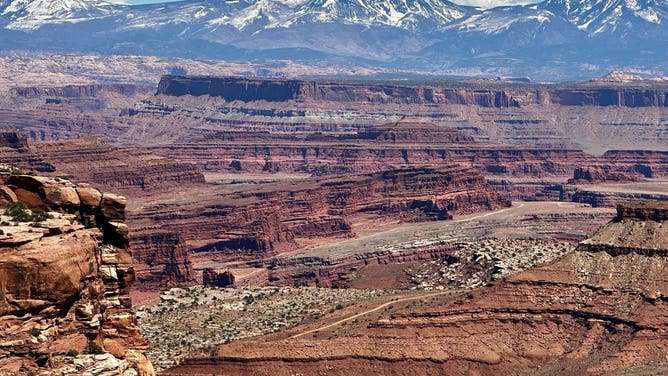 The landscape of Canyonlands National Park in Moab, Utah, is seen in April 2024.