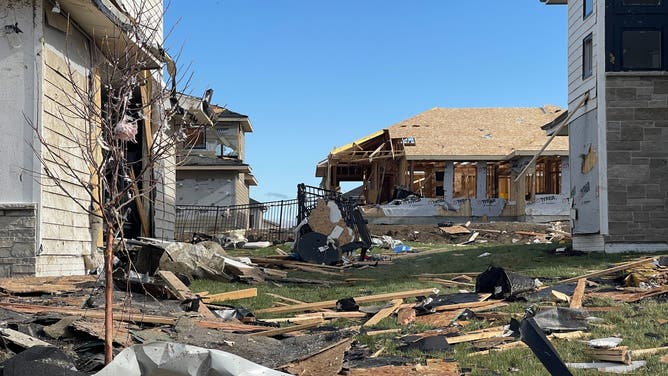 Tornado damage in Elkhorn, NE