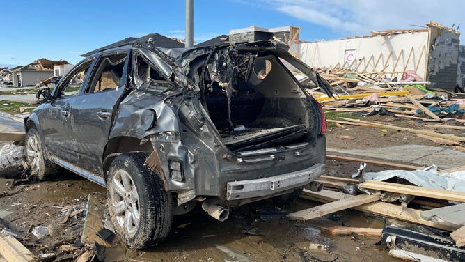 Tornado damage in Elkhorn, NE