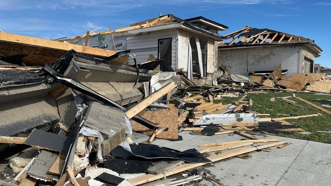 Tornado damage in Elkhorn, NE