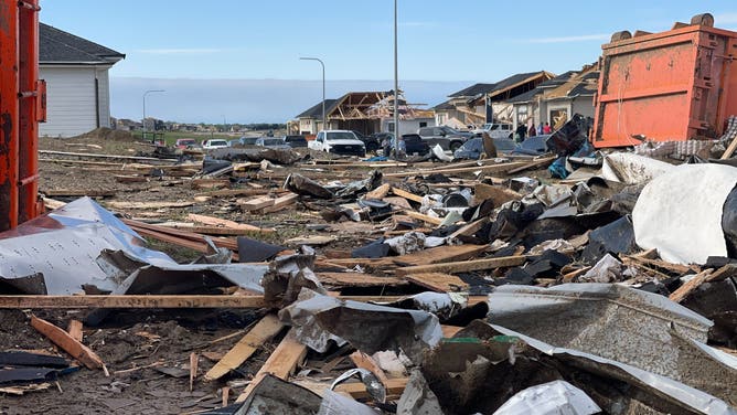 Tornado damage in Elkhorn, NE