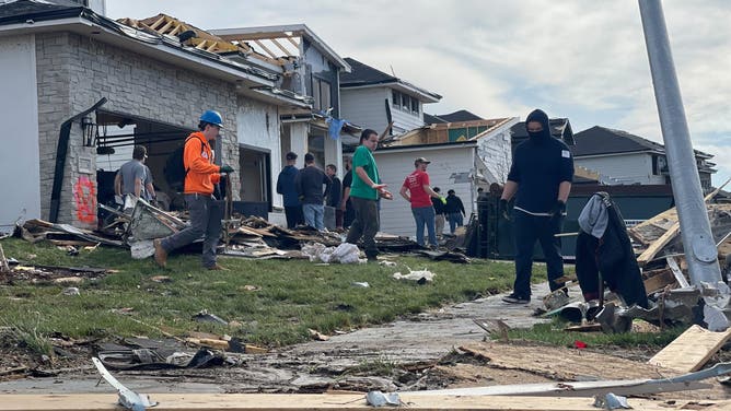 Tornado damage in Elkhorn, NE