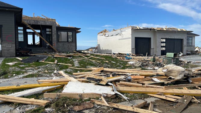 Tornado damage in Elkhorn, NE