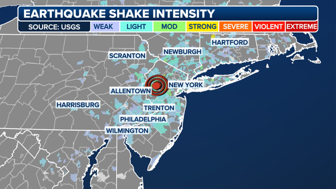 Northeast Earthquake Who Felt It