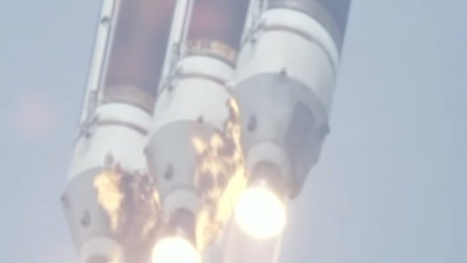 ULA's Delta IV Heavy rocket launches from Launch Complex 37 in Cape Canaveral, Florida on April 9, 2024 marking the final mission for the rocket.