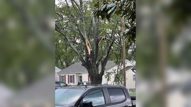 Storm damage in Rock Hill, S.C. after a severe storm