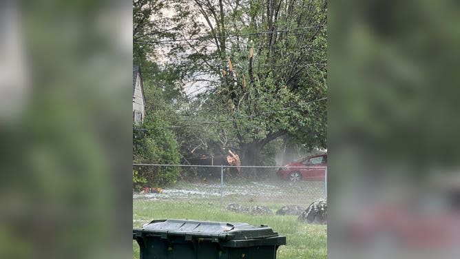 Storm damage in Rock Hill, S.C. after a severe storm
