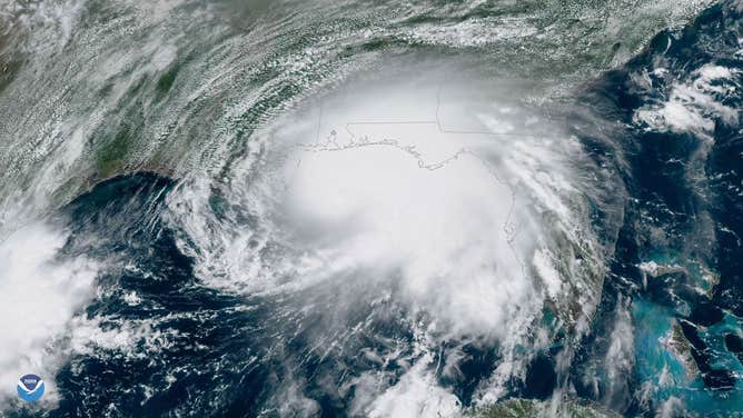 Hurricane Sally, GOES EAST satellite imagery on September 14, 2020