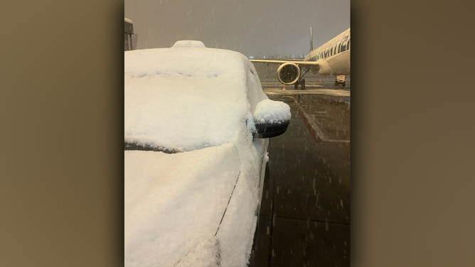 Snow at Denver International Airport