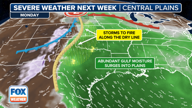 Monday weather forecast